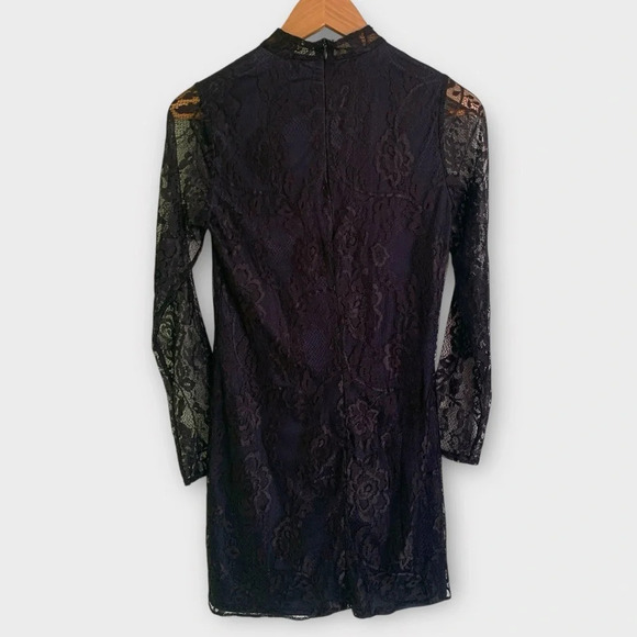 Zara Lace Overlay Mini Dress - Picture 4 of 8